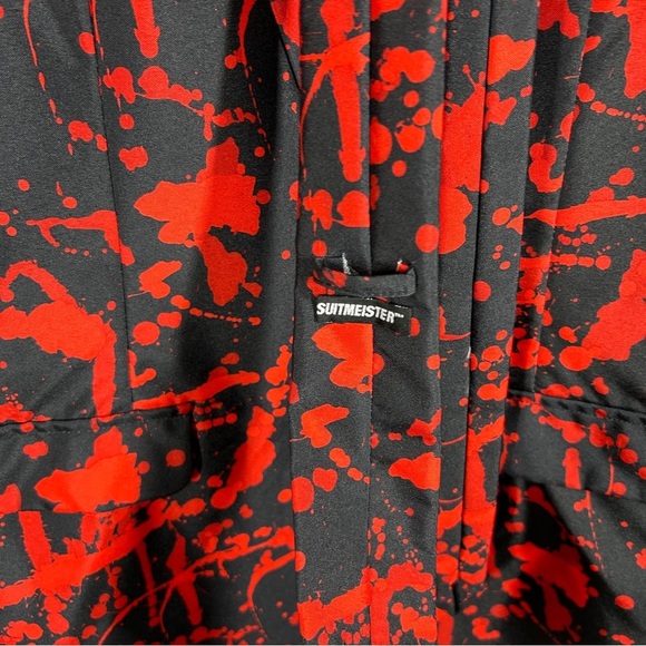 Suitmeister Black Halloween Black Spatter Suit with Tie Large (42-44) - Picture 11 of 14